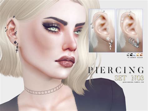 Piercing Set N03 By Pralinesims At Tsr Sims 4 Updates