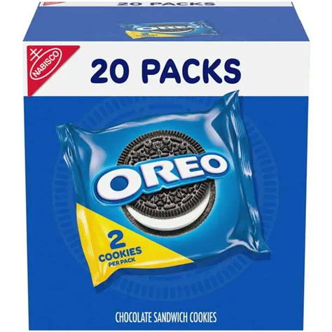 Oreo Chocolate Sandwich Cookies 20 Snack Packs 2 Cookies Per Pack
