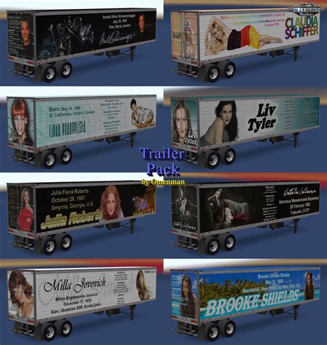 Trailer Pack By Omenman V100 128x Ats Mods American Truck