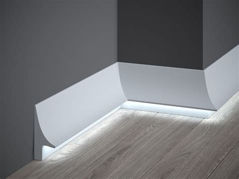 Wall or ceiling mounted luminaire for direct indirect or direct indirect lighting. Indirect lighting - MARDOM DECOR EN stucco skirtings panel ...