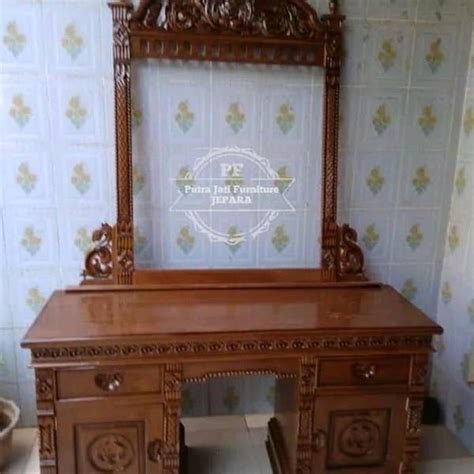 Jual Furniture Jati Jepara Meja Rias Tolet Kayu Jati Meja Rias Ukir