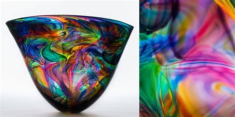 Bob Crooks Blown Glass Art British Artist Bob Exhibition Abstract Artwork Sculpture