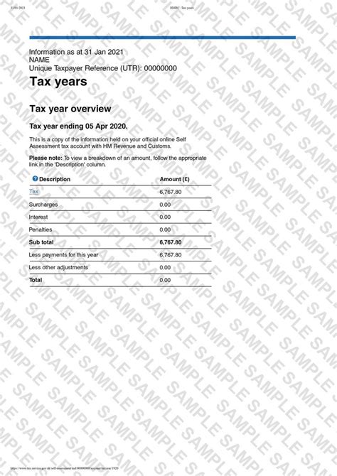 Hmrc Tax Overview In 2022 Document Templates Online Self Templates