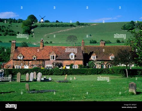 Turville Buckinghamshire England Uk English Village Brick Semi Timbered