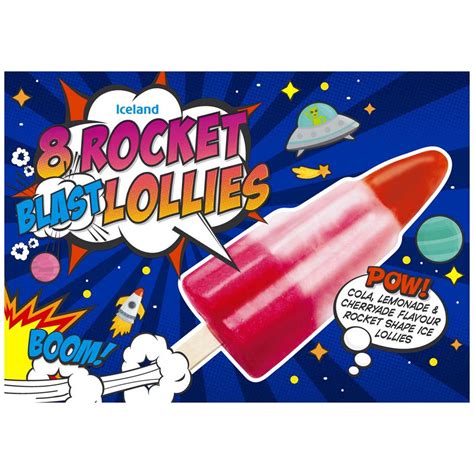 Iceland 8 Rocket Blast Lollies 464ml Ice Lollies Iceland Foods
