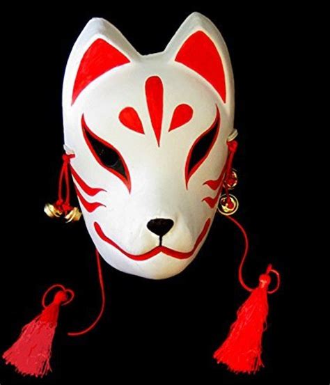 Yangyong Fox Cosplay Mask For Masquerade Halloween Japanese Kitsune Kabuki - Pin by Dark Angel on Clothes | Kitsune mask, Japanese demon mask