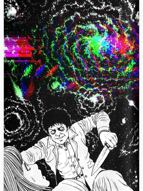 Junji Ito Uzumaki Multi Color Poster By Aquavanilla Redbubble