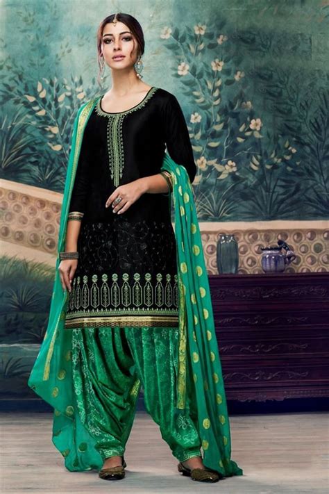 Punjabi Suits New Indian Style Latest Patiala Salwar Kameez Designs In Cotton Blends