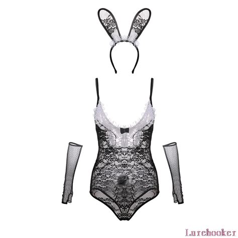 Lurehooker Ladies Costume Bunny Girl Suits Corduroy Sexy Cute Party Costumes Roleplay Lingerie