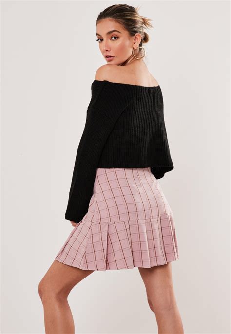 Pink Plaid Pleat Mini Skirt Sponsored Plaid Sponsored Pink Pleat Womens Skirt Maxi