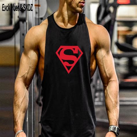Zyzz New Superman Gymshark Bodybuilding Singlets Mens Tank Tops