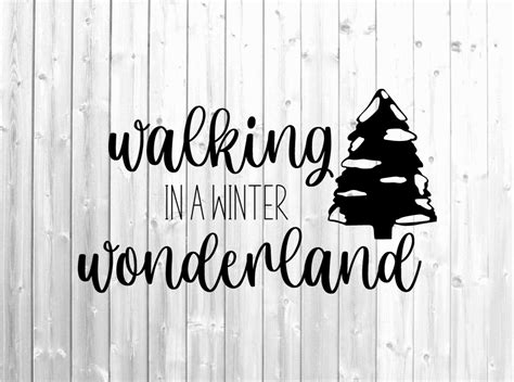 Walking In A Winter Wonderland Svg Graphic By Emilyyscreations