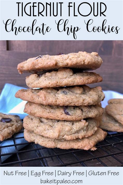 Tigernut Flour Chocolate Chip Cookies Paleo Vegan Bake It Paleo