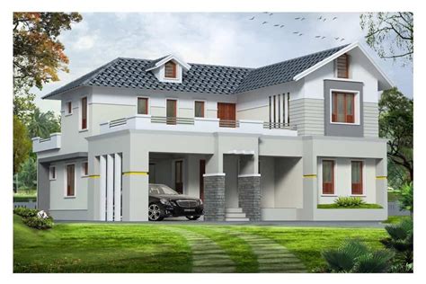 Western Style Exterior House Design Kerala At 1890 Sqft