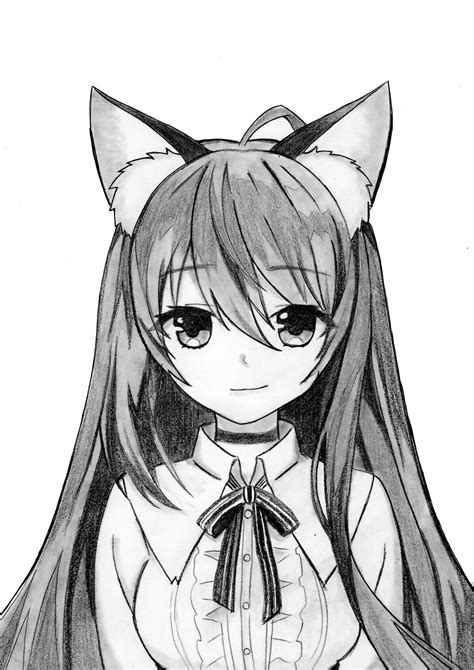 Daily Posts View 37 Cute Anime Wolf Girl Drawing