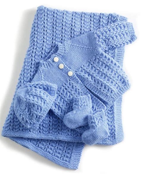 Lullaby Layette In Lion Brand Babysoft 90060ad Knitting Patterns