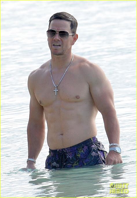 Mark Wahlberg Shows Off His Hot Bod With Barbados Beach Dip Photo Mark Wahlberg
