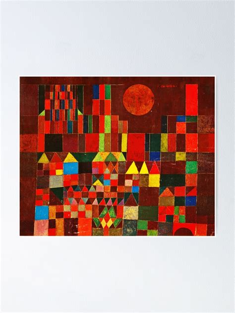 Paul Klee Castle And Sun Klee Color Block Wsignature Poster For