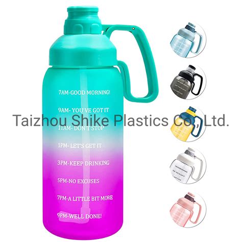 Portable Gym Fitness Sport Half Gallon Water Bottle Jug Bpa Free 18