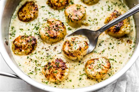10 best low calorie scallops recipes from lh3.googleusercontent.com this is a low carb dish of scallops with herb butter sauce. Recipe Low Calorie Small Scallops : Lemon Garlic Scallops ...