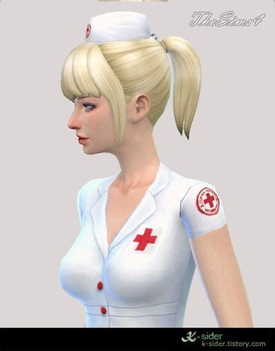 K Siderts4 Nurse Uniform 간호사 복장입니다 직업의상 체크는 했지만 실제로는 입고 일할 수 없어서 아쉬워요