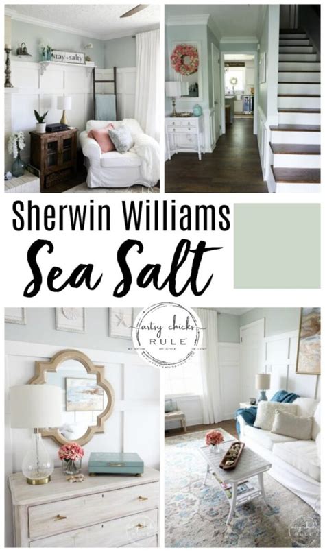 Sherwin Williams Sea Salt Paint Color Schemes Living Room Paint Color