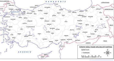 Türkiye Mülki İdare Haritaları Canım Anne Harita Haritalar Coğrafya