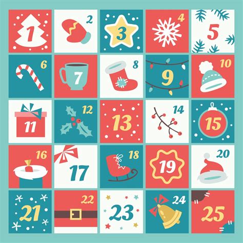 6 Best Christmas Countdown Number Printables