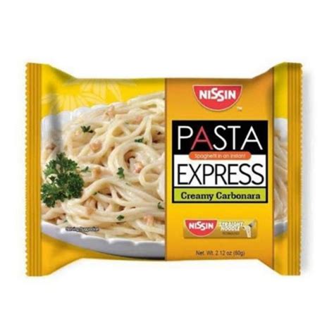 Nissin Pasta Express Instant Creamy Carbonara 60g Shopee Philippines