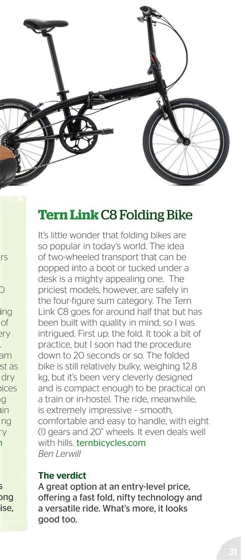 Some might shy away due to the look of the smaller tires and their perceived. Tern Link C8 Folding Bike | Tern Folding Bikes | Germany