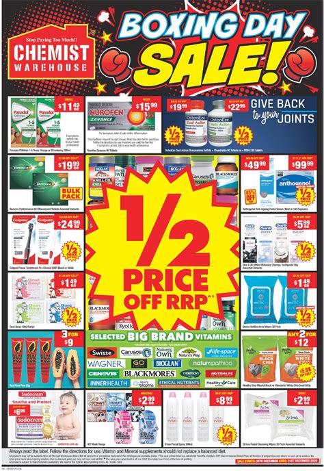 Chemist Warehouse Boxing Day 2020 Current Catalogue 2612 31122020