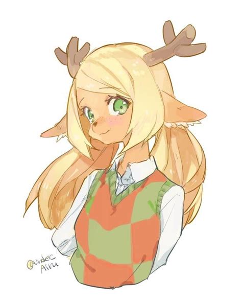 Christmas Reindeer Female Furry