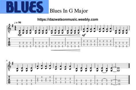 Easy Blues Guitar Tabs Guitar Tabs Blues Guitar Blues