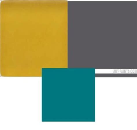 Mustard And Teal Colour Scheme