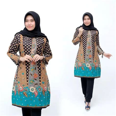 Model Tunik Batik Cantik Terbaik 2020 Desain Mewah Dan Modern