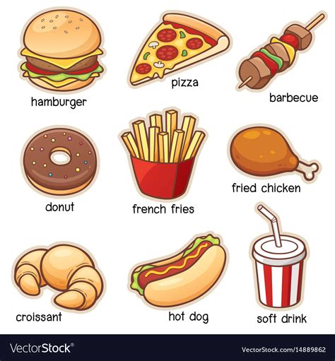 Vocabulary vector clipart and illustrations (10,609). Vocabulary food Royalty Free Vector Image - VectorStock