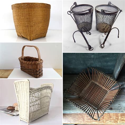 Some Great Vintage Baskets From The Vintage And Main Team On Etsy