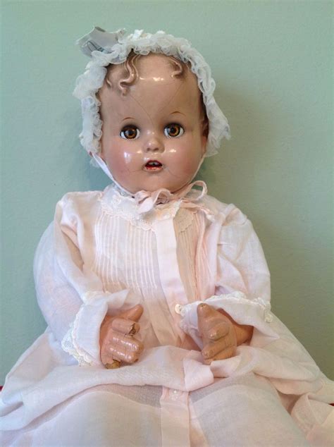 Vintage Ideal Miracle On 34th St Baby Doll Composition Cloth 19 Tlc