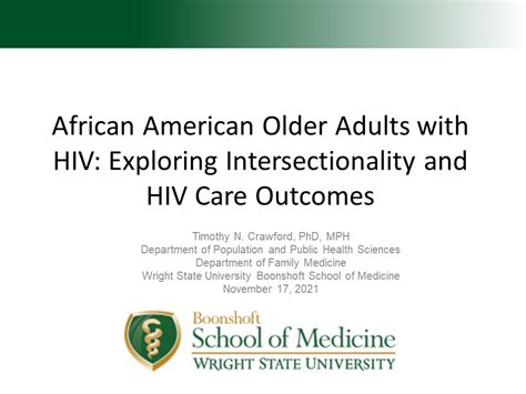 Webinar African American Older Adults With Hiv Exploring Intersectionality And Hiv Care