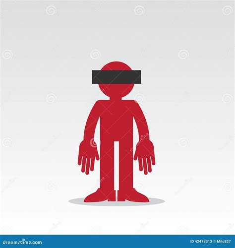 Figure Anonymous Stock Vector Illustration Of Shadow 42478313