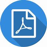Pdf Icon Report Export Feature Flat Icons