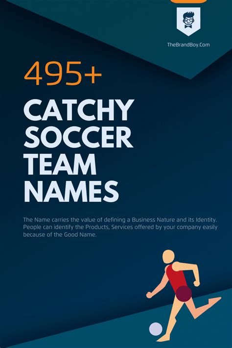 750 Catchy Soccer Team Names Ideas Generator Thebrandboy