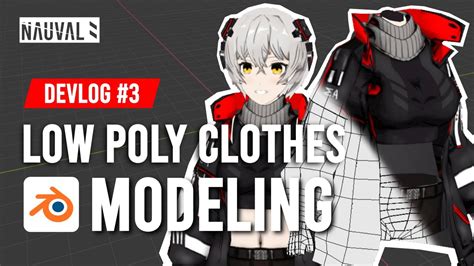 Stylized Low Poly Clothes Modeling Blender 28 Speed Anime Modeling