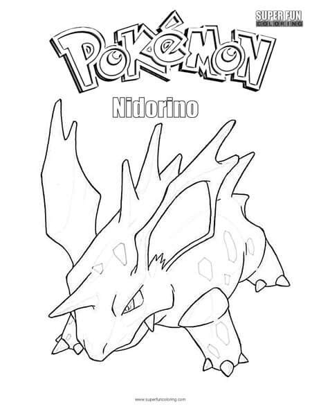 Nidorino Coloring Page