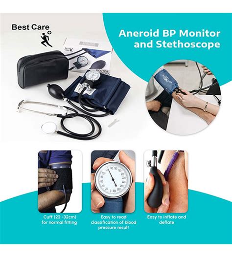 Best Care Bp Machine Aneroid Blood Pressure Monitor Stethoscope
