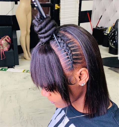 Make It A Combination Style Ponytail Two Braids Hairstyle Black Women