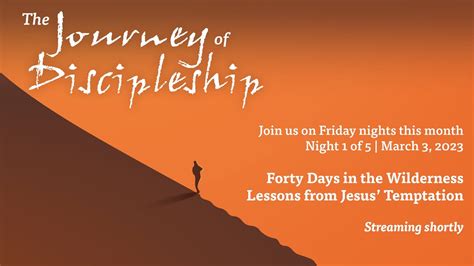 Lenten Mission Night 1 Lessons From Jesus Temptation Youtube