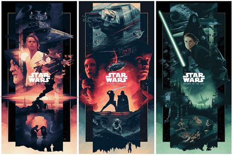 Star Wars Original Trilogy Posters By John Guydo Starwars