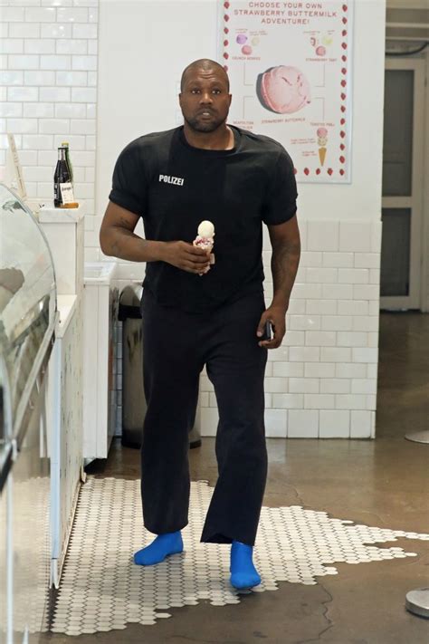Kanye West Mocked For Absolutely Ridiculous New Look As He Goes Shoeless On La Date Night With