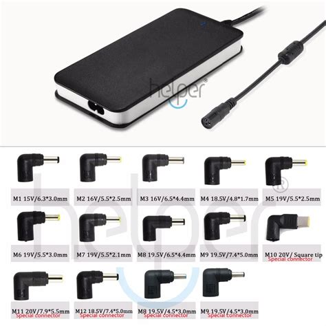 14 Dc Connector Tips 90 Watt Ultra Slim Universal Laptop Ac Charger